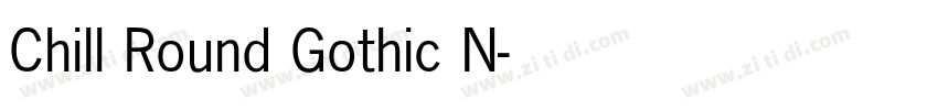 Chill Round Gothic N字体转换